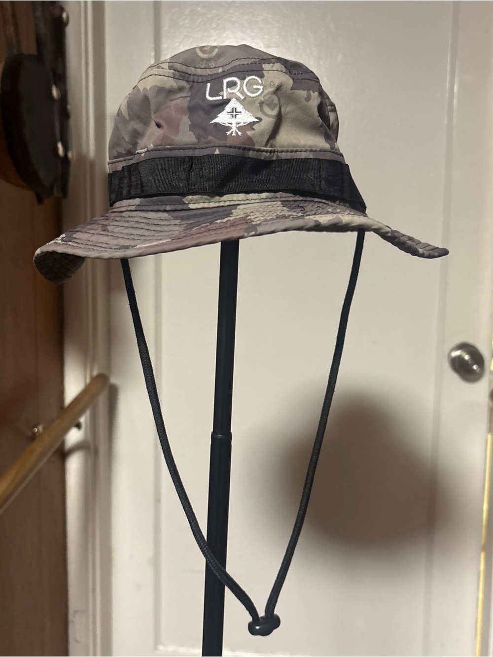 LRG Men's Camo Boonie Hat in Green, Brown, Black
